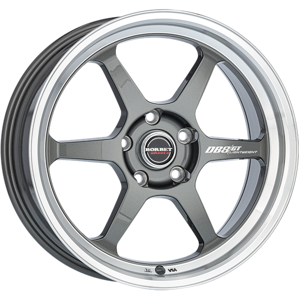 Borbet DB8GT graphite rim polished 8,50x18 5x120,00 ET20,00