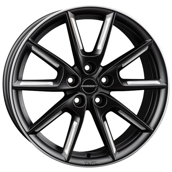 Borbet LX19 black matt silver spoke rim 8,00x19 5x112,00 ET40,00