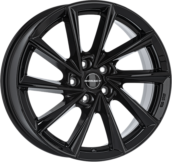 Borbet VTX black glossy 8,00x18 5x112,00 ET44,00