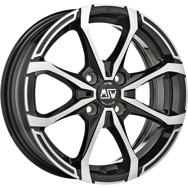 MSW X4 Black Polished 5,50x14 4x100,00 ET35,00