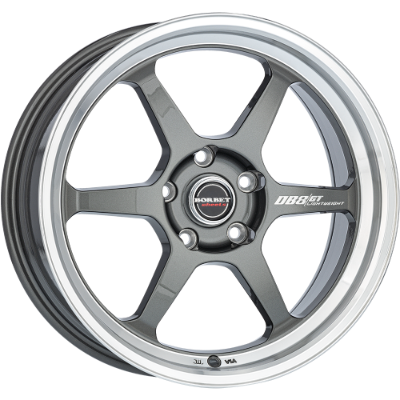 Borbet DB8GT graphite rim polished 8,50x18 5x100,00 ET30,00