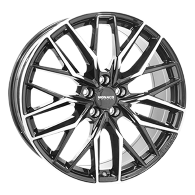 MONACO WHEELS GPX Black Polished 8,00x18 5x114,30 ET50,00