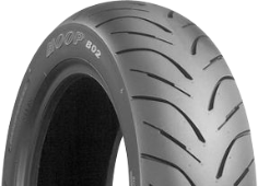 Detailný pohľad na behúň Bridgestone B02 130/70-16 61 P Rear TL M/C G